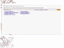 Tablet Screenshot of patterndirectory.com